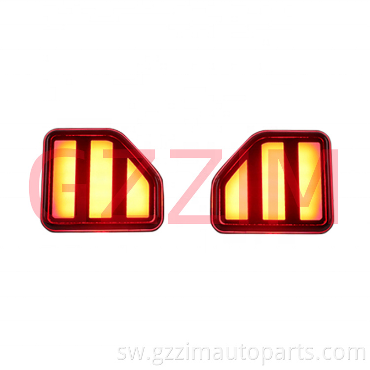 Rangi tatu za taa za taa za taa za taa za taa za nyuma za taa za nyuma za taa za kugeuza mwanga wa kugeuza ishara kwa Jeep Wrangler 2018-2022